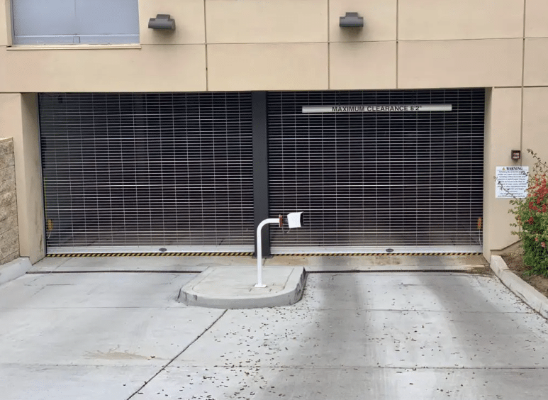 Alumatec installation at a parking garage.